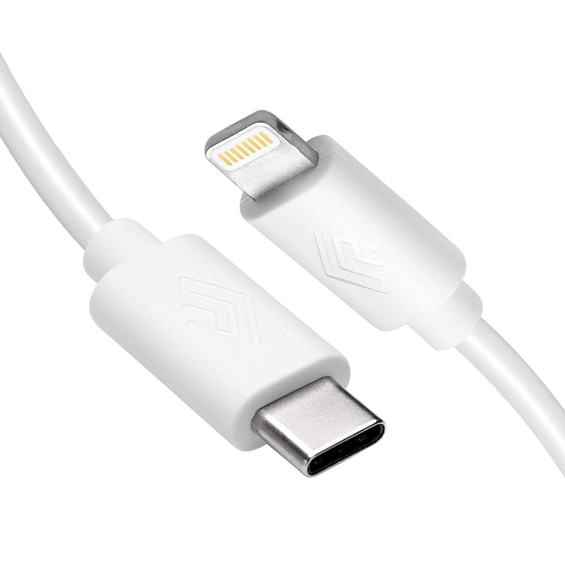 [Australia - AusPower] - Apple Certified iPhone Lightning USBC Cable 3 ft - for iPhone 13 Pro Max Mini 12 11 X XS XR XS Max 8 Plus 8 7 Plus 7 iPad Pro iPad Air - Charge & Sync - 2.4a Rapid Power - Travel Ready - White White USB-C 39 Inches 