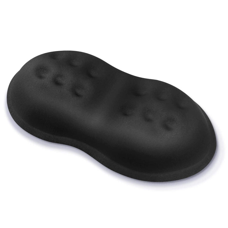 [Australia - AusPower] - Vankey Soft Memory Foam Mouse Wrist Rest Support, Cool Ergonomic Hand Rest Support for Computer, Laptop, Office, PC Gaming - Massage Holes Design - Easy Typing Wrist Pain Relief and Repair Black 