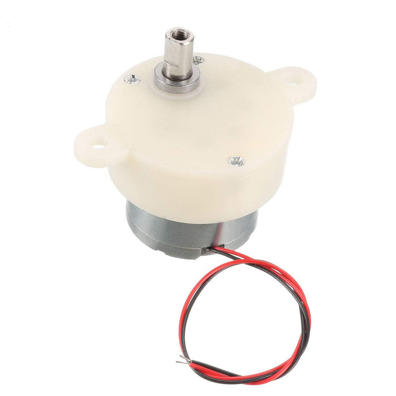 [Australia - AusPower] - uxcell DC 6V 5RPM High Torque Rotary Speed Cylinder Shape Deceleration Reducing Motor, 2-Wire Connecting 