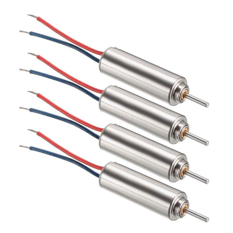 [Australia - AusPower] - uxcell 4PCS DC 3V Coreless Micro Motor 412 4x12mm for Airplane Model RC 