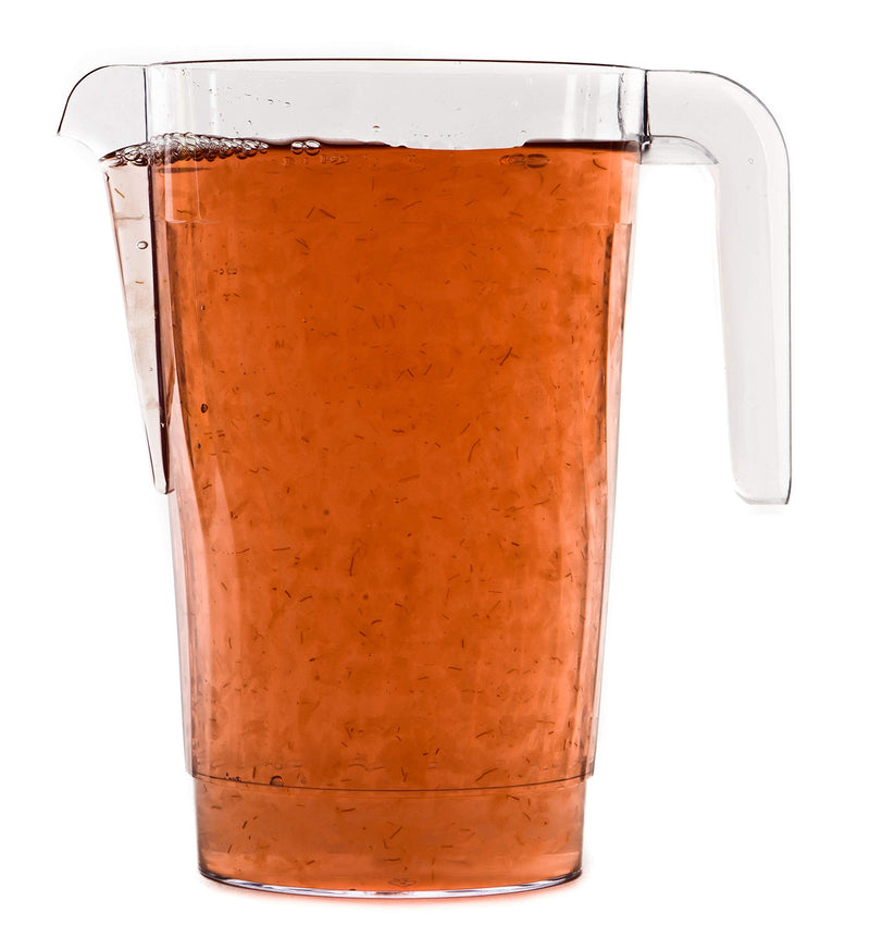 [Australia - AusPower] - [1 PACK] 50 oz Crystal Clear Plastic Beverage Pitcher - Break Resistant Beverage Carafe - Great for Restaurants and Catering - Serveware for Water, Cold Drinks, Beer, Lemonade, Sangria (50oz) 