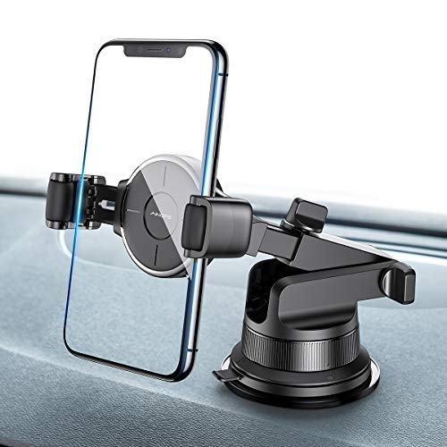 [Australia - AusPower] - Car Mount Holder, Cell Phone Holder for Car Dashboard Windshield Universal Memory Cell Phone Cradle with Strong Sticky Suction Cup for iPhone XR/XS Max/X/8, Galaxy S10/S9/S8, Google and More by Ainope 