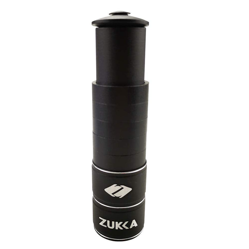 [Australia - AusPower] - ZUKKA Bike Fork Stem Extender,Bicycle Handlebar Stem Riser,Adjustable Bike Stem Riser,Aluminium Alloy Head Up adapter1-1/8 inches Bike Neck Extender black 