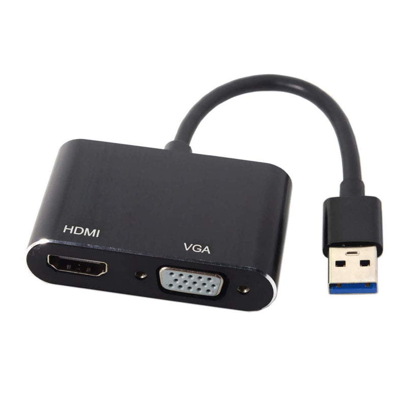 [Australia - AusPower] - CY USB 3.0 2.0 to HDMI VGA HDTV Adapter Cable External Graphics Card for Windows Laptop 