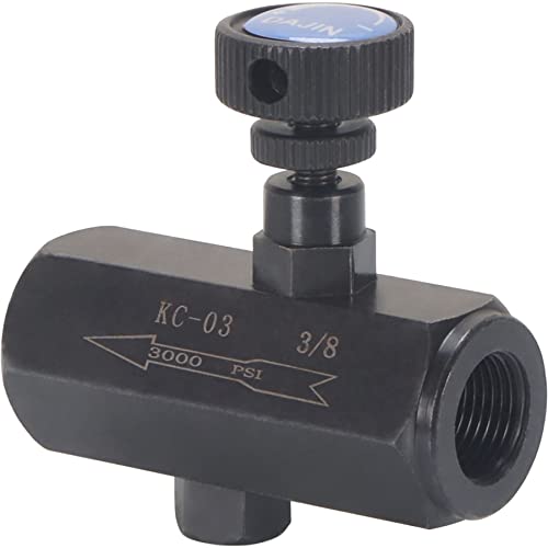 [Australia - AusPower] - Flow control valve 3/8" Throttle valve check valve NPT 3000PSI Steel Hydraulic (3/8") 