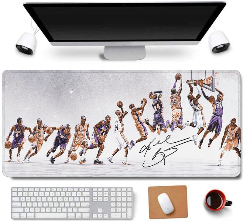 [Australia - AusPower] - RTGGSEL 31.5x11.8 Inch Novelty KB Slow Motion Evolution Long Extended Large Gaming Mouse Pad with Stitched Edges XL Laptops Keyboard Mouse Mat Desk Pad KB Move 