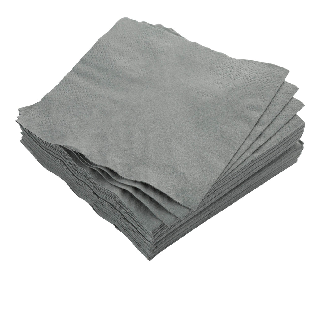[Australia - AusPower] - Exquisite 300 Pack of Beverage Paper Napkins The 2 Ply Party Napkins are Highly Absorbent - Silver Napkins 