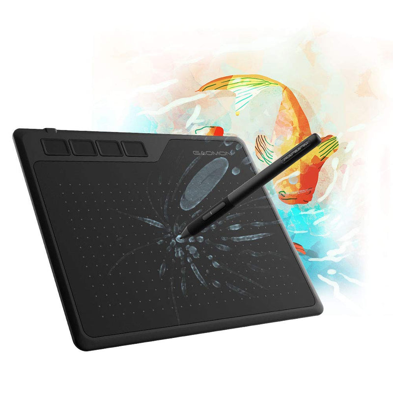 [Australia - AusPower] - GAOMON S620 6.5 x 4 Inches Graphics Tablet with 8192 Passive Pen 4 Express Keys for Digital Drawing & OSU & Online Teaching-for Mac Windows Android OS 