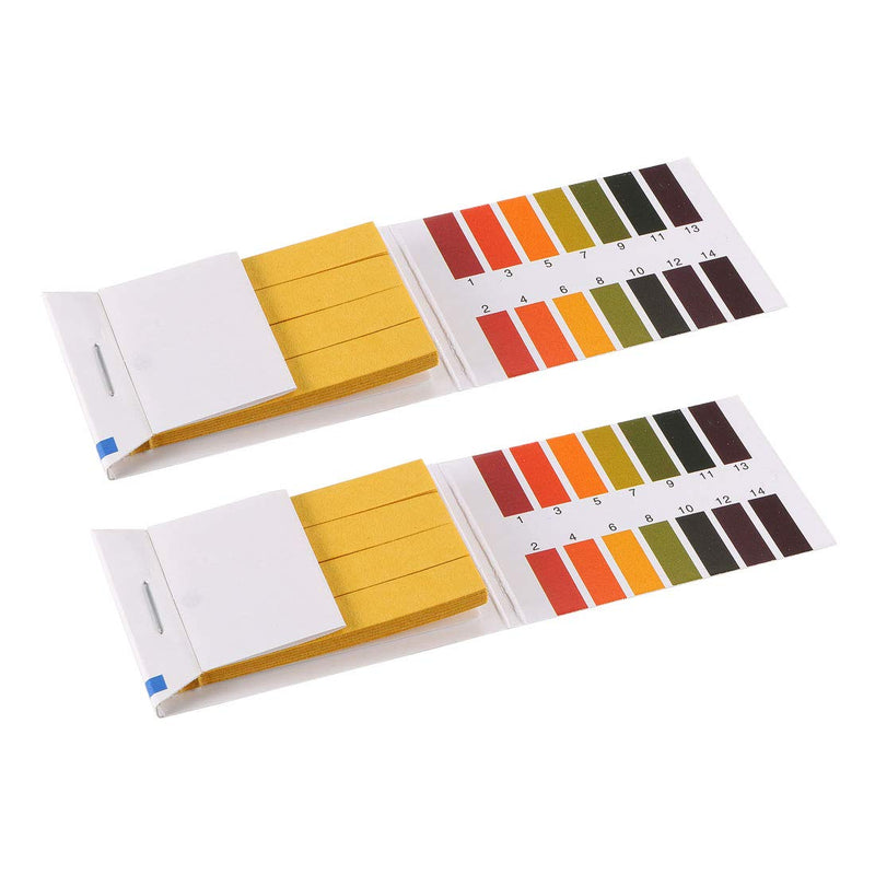 [Australia - AusPower] - uxcell PH Test Strips 1-14 Indicator Paper Lab Litmus Tester 80in1 Kit for Water Food Pool Aquarium Testing Alkaline Acid 2pcs 