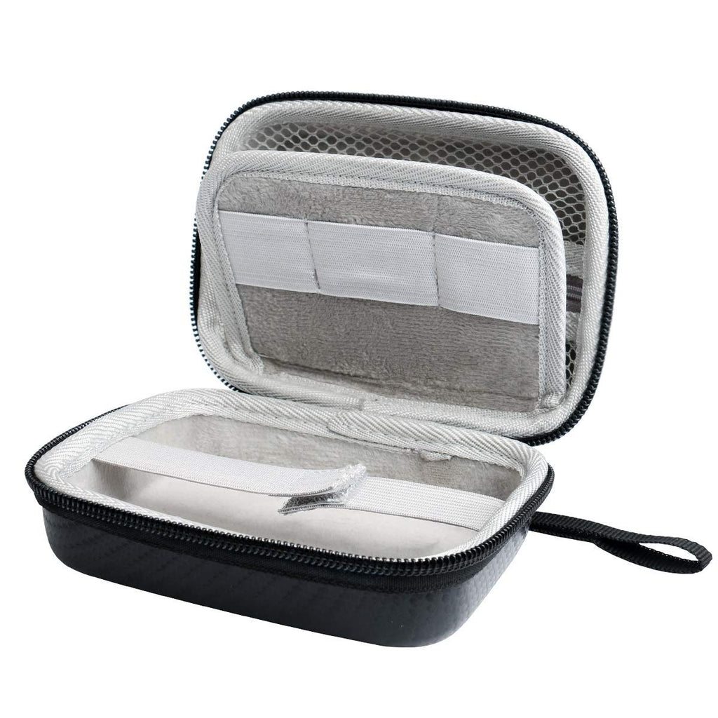[Australia - AusPower] - Hard Case for Carson MicroBrite Plus Pocket Microscope (MM-300 or MM-300MU) and MicroFlip (MP-250 or MP-250MU) Travel Storage Carrying Include Carabiner and Strap by Jiusion For MM-300 and MP-250 