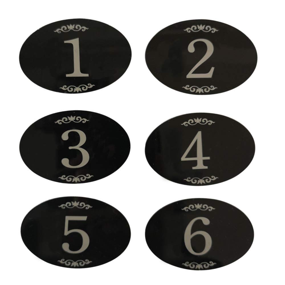 [Australia - AusPower] - StayMax Locker Number Signs Door Sign with Self-Adhesive Tape Number Black (1-25) 1-25 
