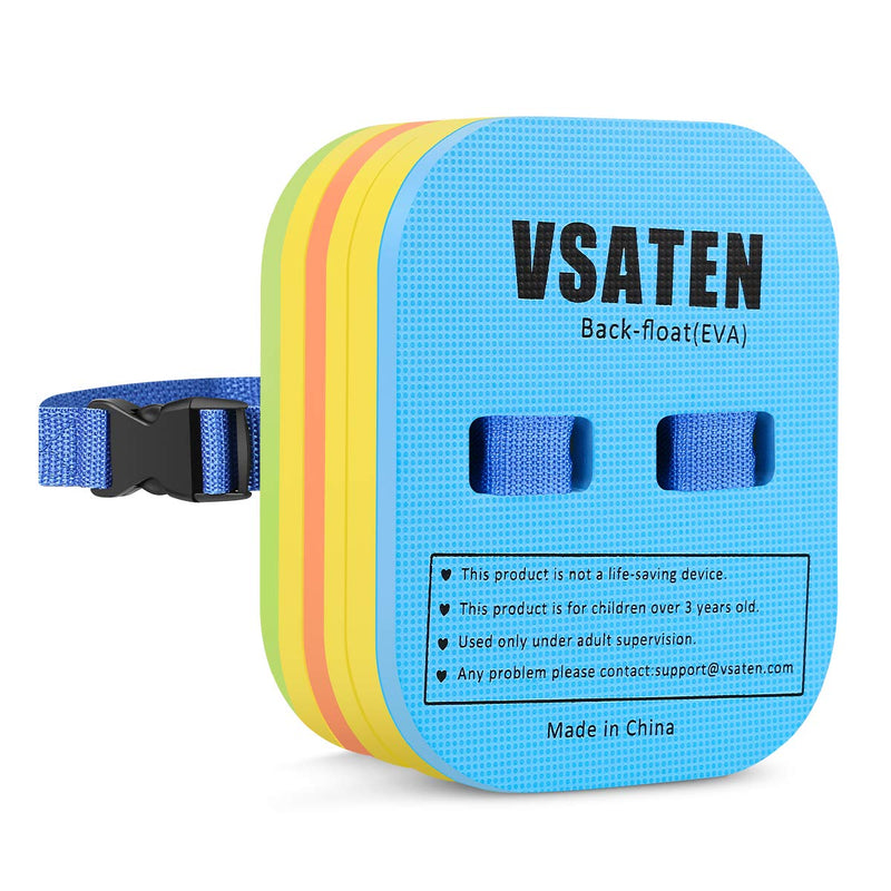 [Australia - AusPower] - VSATEN Back Float, Swim Belt Bubble Adjustable 3 Layers Thicken Split Foam Learning Safety Training Board Pool Floaties for Kids Toddlers Swimming Beginners Floats Swim Lessons Equipment 