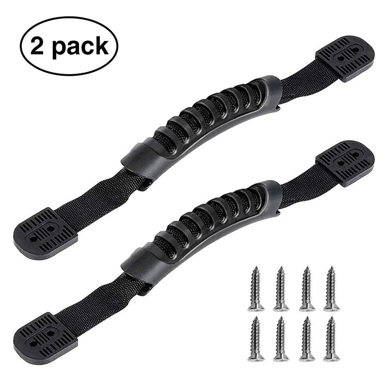 [Australia - AusPower] - Housedeco 2 Pack Kayak Carry Handles with Kayak Hardware for Kayaks Suitcase Luggage 2Pcs Black 