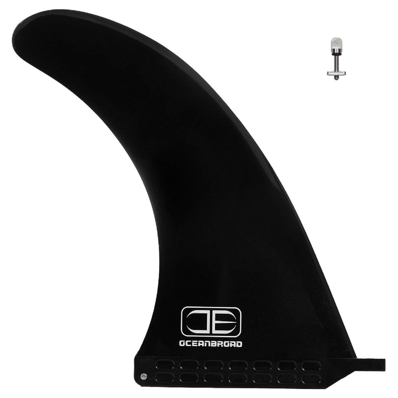[Australia - AusPower] - OCEANBROAD 8'' 9'' 10'' Surf SUP Fin No-Tool Fin Screw Single Center Fin 8 9 10 Inch for Surfboard Longboard Paddleboard 