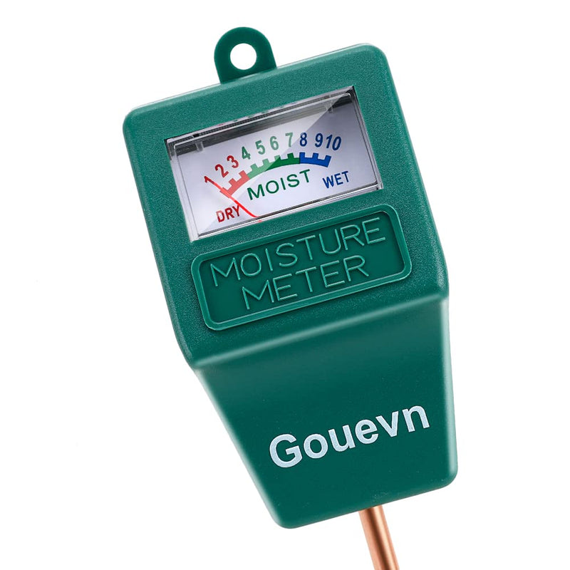 [Australia - AusPower] - Gouevn Soil Moisture Meter, Plant Moisture Meter Indoor & Outdoor, Hygrometer Moisture Sensor Soil Test Kit Plant Water Meter for Garden, Farm, Lawn (No Battery Needed) Green 