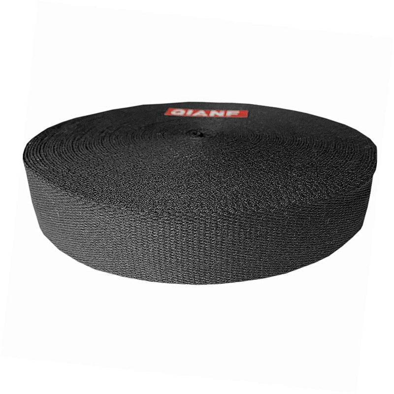 [Australia - AusPower] - QIANF 1 1/2 Inch Black Heavy Cotton Webbing, 10 Yards 1 1/2"-10 Yard 