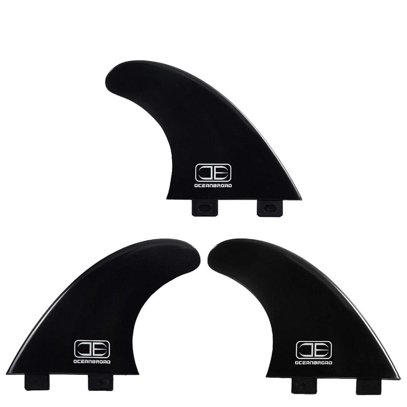[Australia - AusPower] - OCEANBROAD Ocean Broad Surfboard Fins Thruster 3 Shortboard Fins Tri Longboard Fins with Screws Wax Comb and Key Future/FCS Fcs G5 