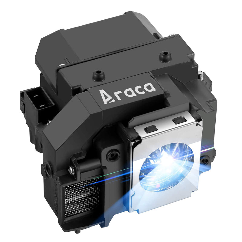 [Australia - AusPower] - Araca ELPLP58 /ELPLP56 Replacement Projector Lamp with Housing for Epson EX5200 EX7200 EX3200 EB-S9 H368A H369A VS200 H376B PowerLite 1220 S9 S10+ EH-DM3 MovieMate 60 MovieMate 62 Projector Lamp 