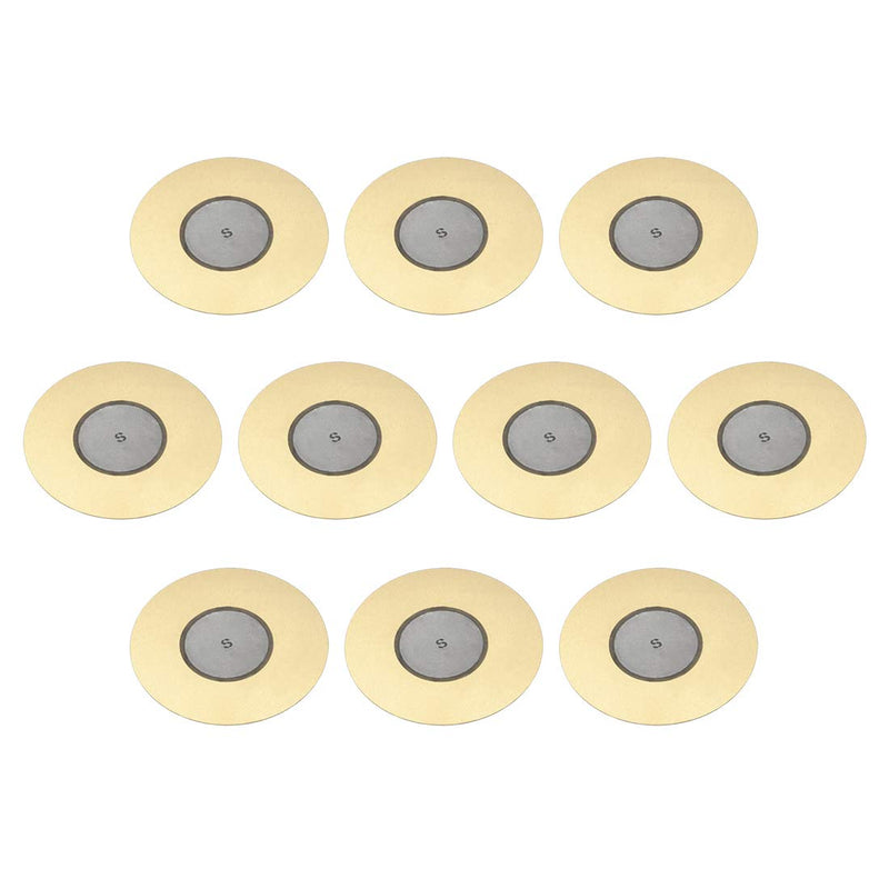 [Australia - AusPower] - uxcell 10 Pcs Piezo Discs 50mm Acoustic Pickup Transducer Ceramic Trigger Buzzer Drum Guitar 