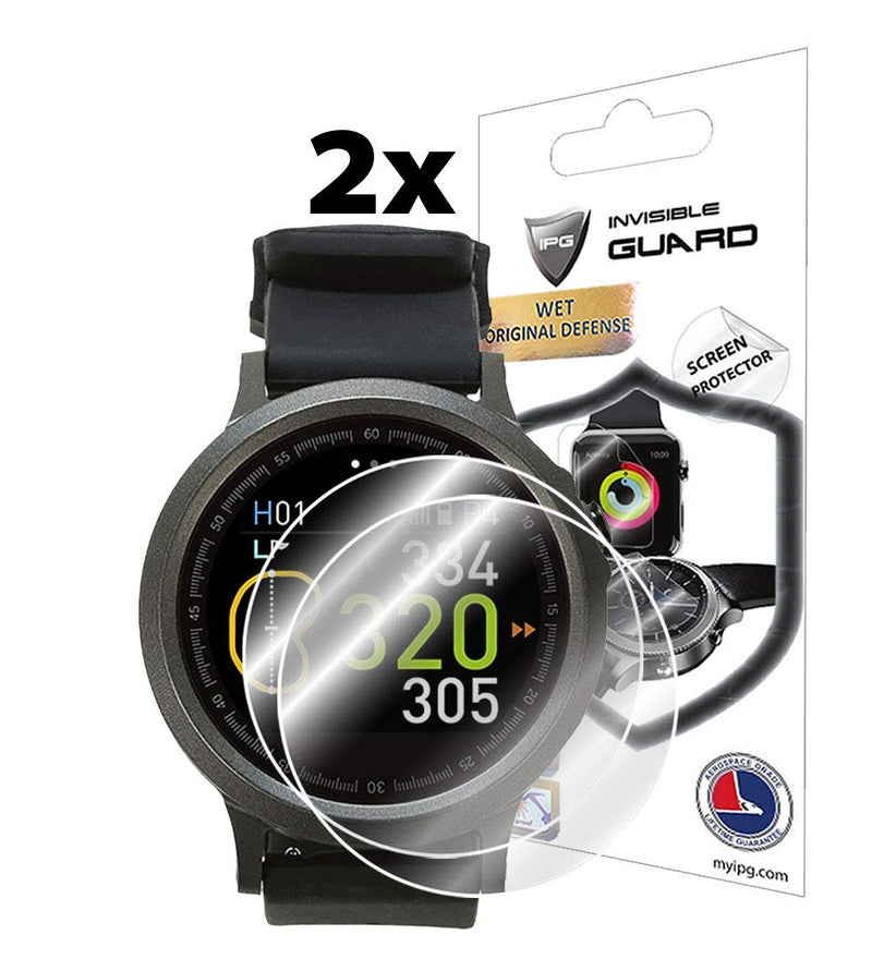 [Australia - AusPower] - IPG for GolfBuddy WTX Smart Golf GPS Smartwatch Screen Protector (2 Units) Invisible Ultra HD Clear Film Anti Scratch Skin Guard - Smooth/Self-Healing/Bubble -Free by 