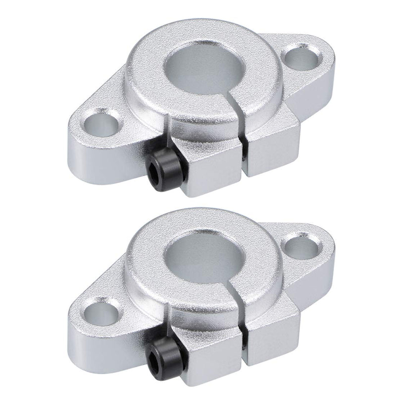 [Australia - AusPower] - uxcell 12mm Shaft Support SHF12 Flange Mount Linear Motion Slide Rail Guide Blocks for CNC 3D Printer (Pack of 2) 