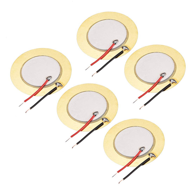 [Australia - AusPower] - uxcell 5 Pcs Piezo Discs 35mm Acoustic Pickup Transducer Microphone Trigger Buzzer Drum Guitar 