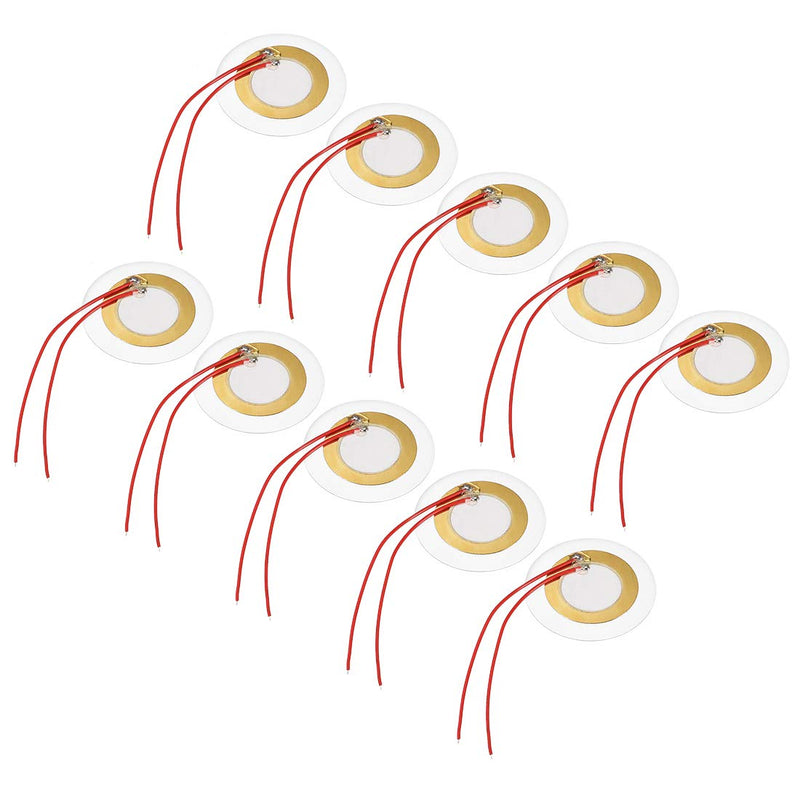 [Australia - AusPower] - uxcell 10 Pcs Piezo Discs 35mm Acoustic Pickup Transducer Microphone Trigger Element Drum Guitar 