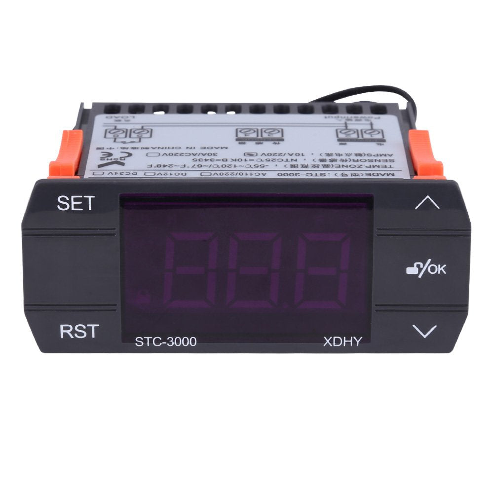 [Australia - AusPower] - Digital Temperature Controller, 110-220V Temperature Difference Controller with Heating and Cooling Temperature Control(30A) 