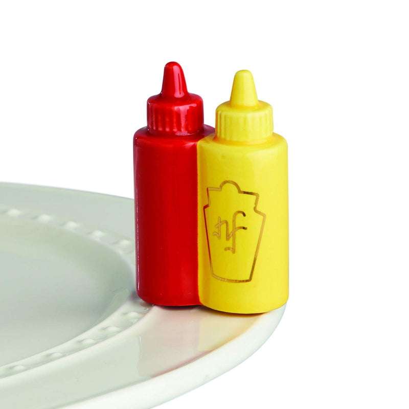 [Australia - AusPower] - Nora Fleming Hand-Painted Mini: Main Squeeze (Ketchup and Mustard) A230 