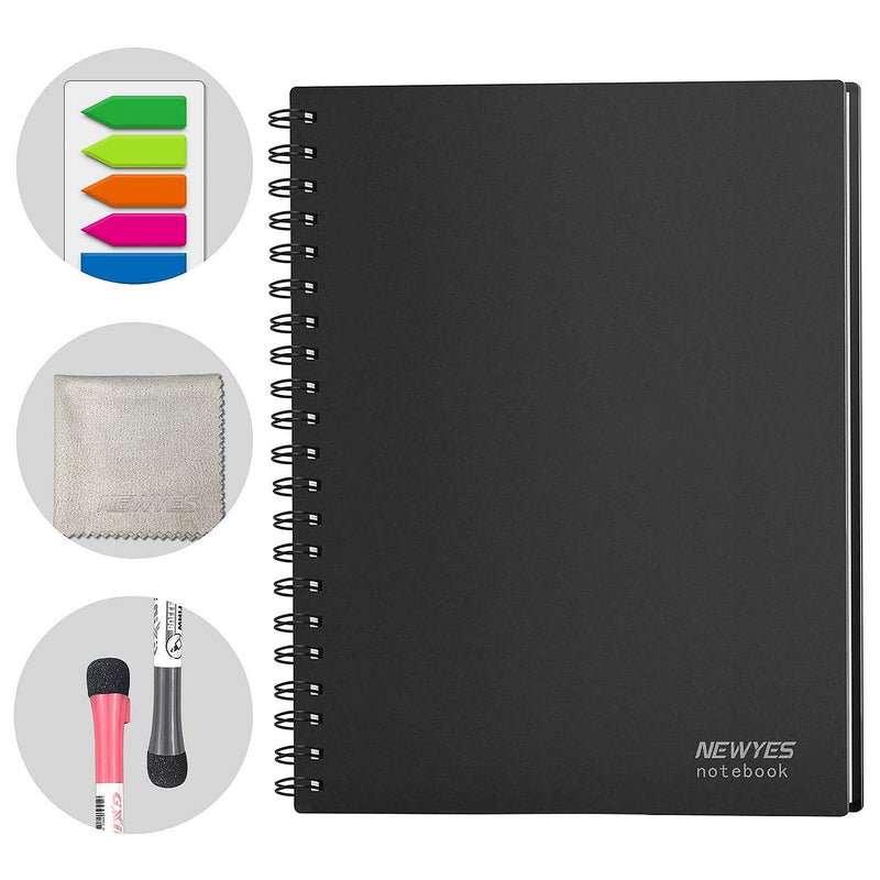 [Australia - AusPower] - NEWYES Dry Erase Notebook Whiteboard Notebook Everlasting Dry Erase Board Memo Size A6 