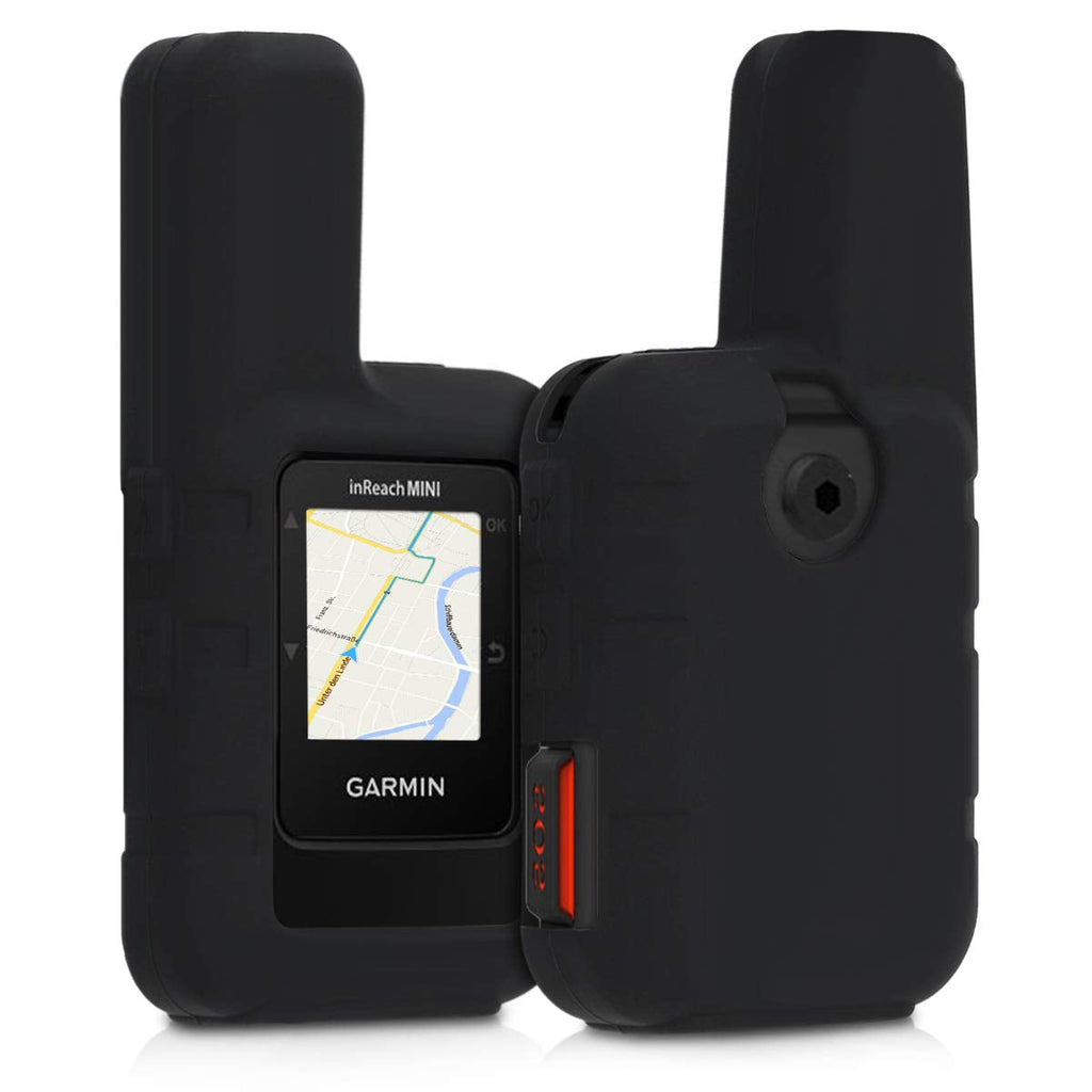 [Australia - AusPower] - kwmobile Case Compatible with Garmin inReach Mini - GPS Handset Navigation System Soft Silicone Skin Protective Cover - Black 