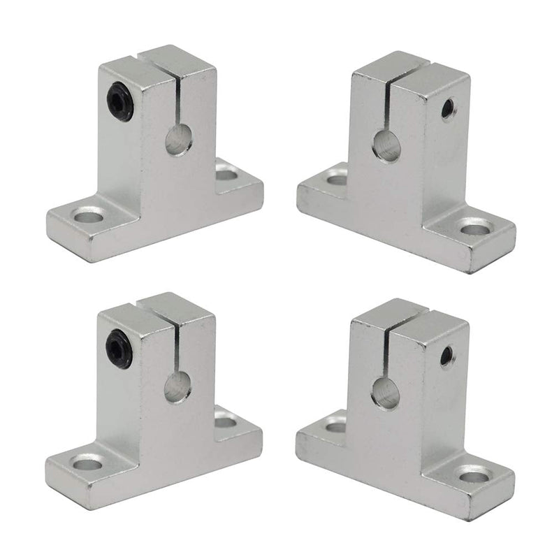 [Australia - AusPower] - ReliaBot 4PCs SK6 Linear Shaft Support ID6mm Aluminum Mounting Bracket for Diameter 6mm Linear Motion Rod SK6(4pcs) Pillow style 