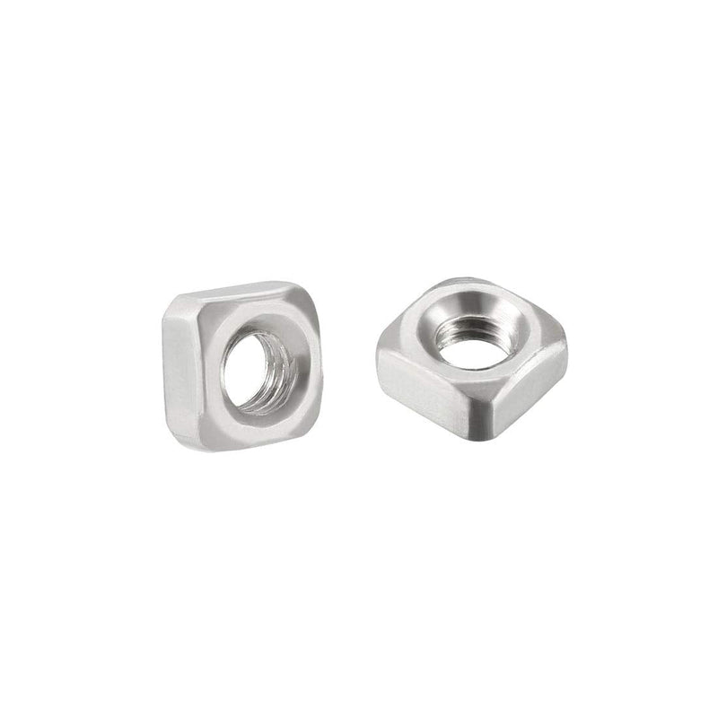 [Australia - AusPower] - uxcell M4 Square Nuts, 304 Stainless Steel Metric Coarse Thread Assortment Kit, 50 Pcs 