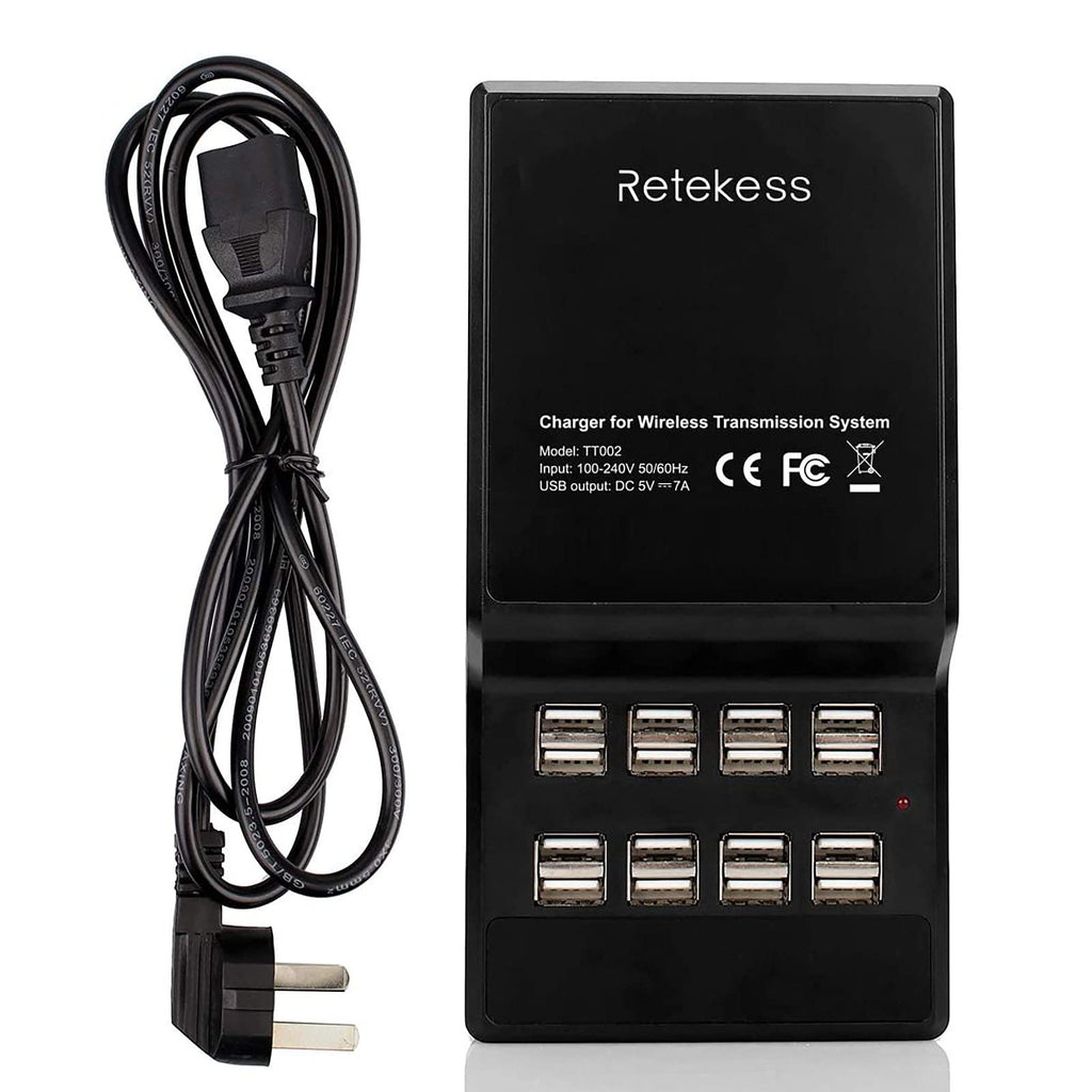 [Australia - AusPower] - Retekess USB Charger,16 Port Desktop USB Charging Station for T130 TT101 TT105 TT106 TT108 TT109 TT122 TT110 Tour Guide System,Retevis Walkie Talkies or Multiple USB-Powered Devices(4.6ft Cord) 
