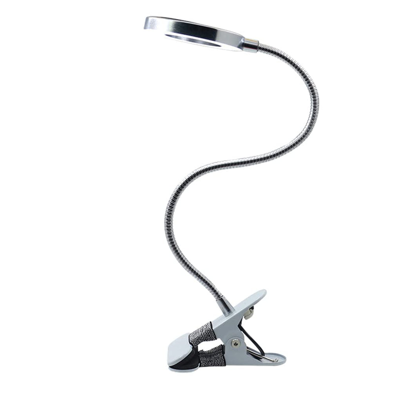 [Australia - AusPower] - Beaupretty USD LED Clamp Light,360 ° Flexible Gooseneck Reading Lamp Eye Protection Light for Home Book Salon Eyelash Extension 