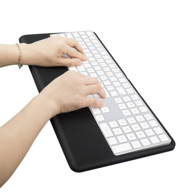 [Australia - AusPower] - Magic Keyboard Wrist Rest Ergonomic Keyboard Stand Compatible with Wireless Magic Keyboard 2 with Numeric Keypad (Black Silicone) 