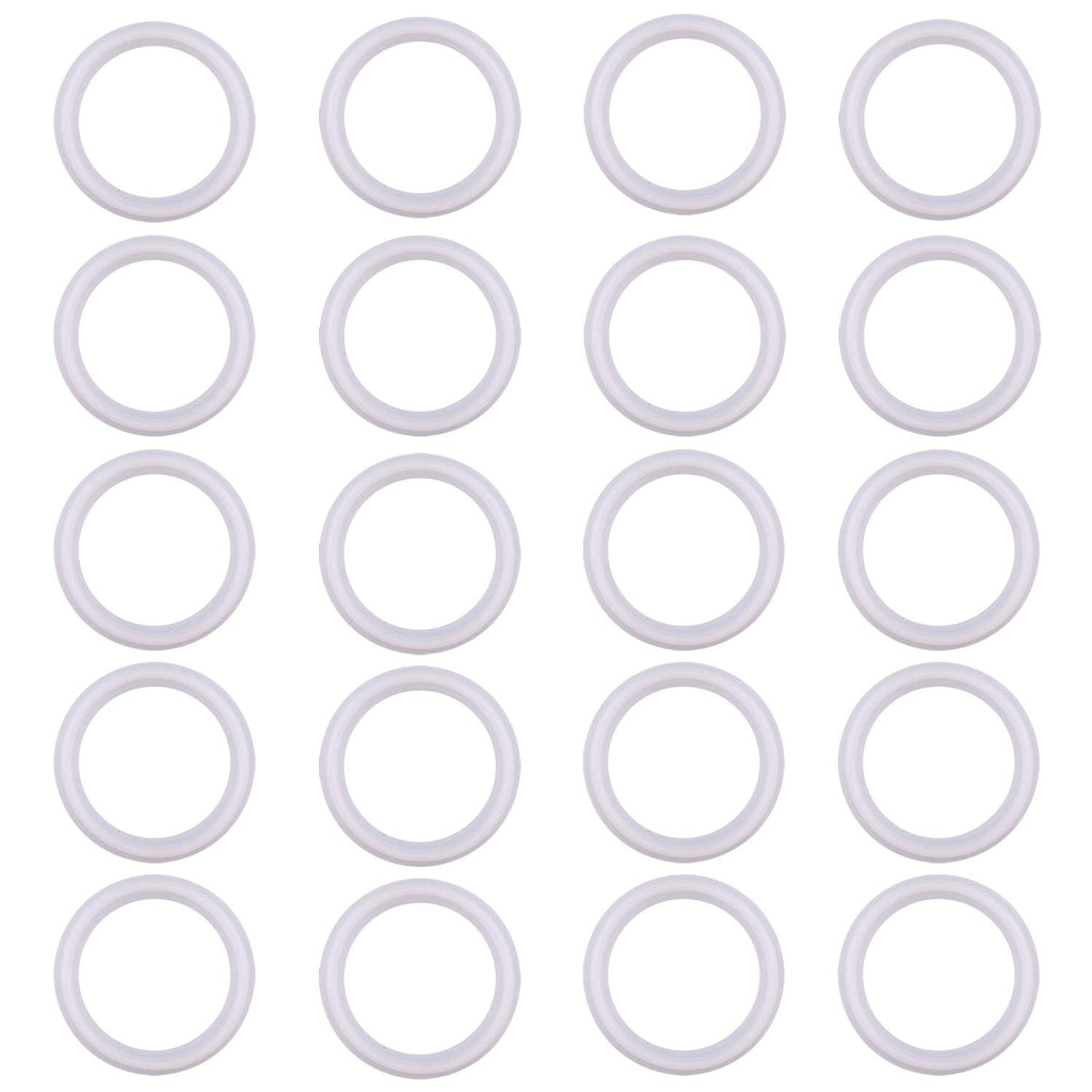 [Australia - AusPower] - DERNORD Silicone Gasket Tri-clover (Tri-clamp) O-Ring - 2 Inch (Pack of 20) Pack of 20 