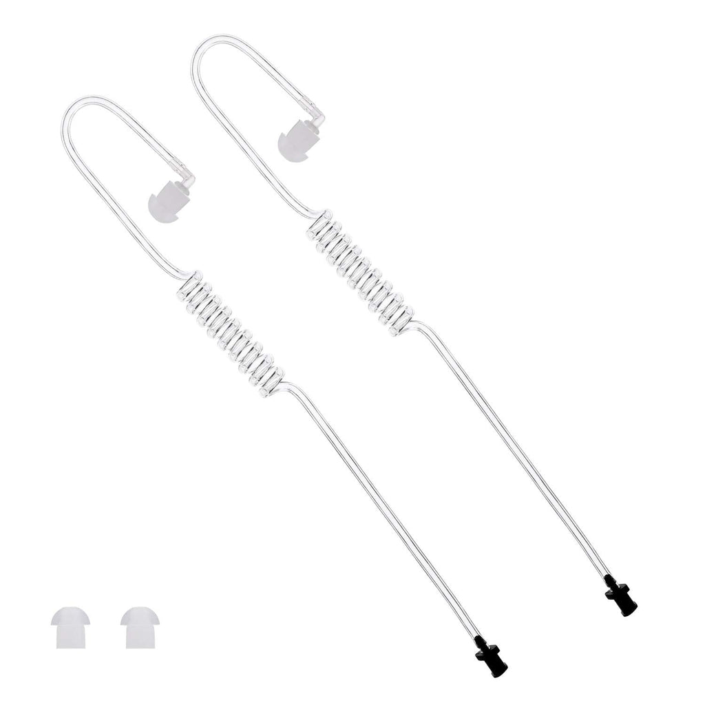 [Australia - AusPower] - COMMIXC Acoustic Air Coil Tube Replacement for Two-Way Radio Earpiece (2 Pack) 
