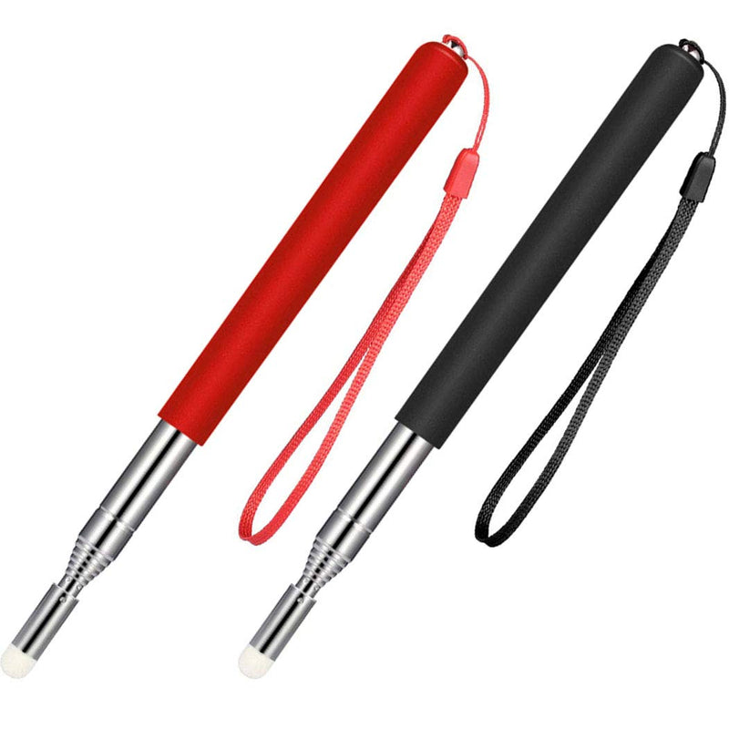 [Australia - AusPower] - Telescoping Teachers Pointer with Lanyard Handheld Retractable Classroom Electronic Whiteboard Presentation Teaching Pointer Sticks for Teachers Coach Presenter, Extends to 40" 