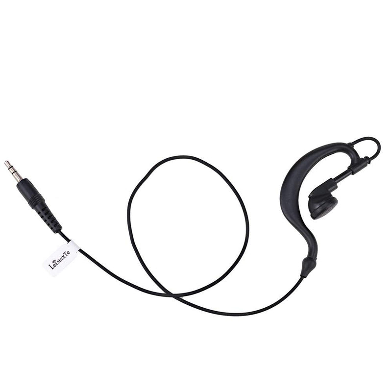 [Australia - AusPower] - Listen Only Earpiece Headset for Remote Speaker Mic Motorola Kenwood 2 Way Radio 3.5mm FBI Security Surveillance Walkie Talkie 1 Pin G Shape Ear Hook Headphone –LeiMaxTe 