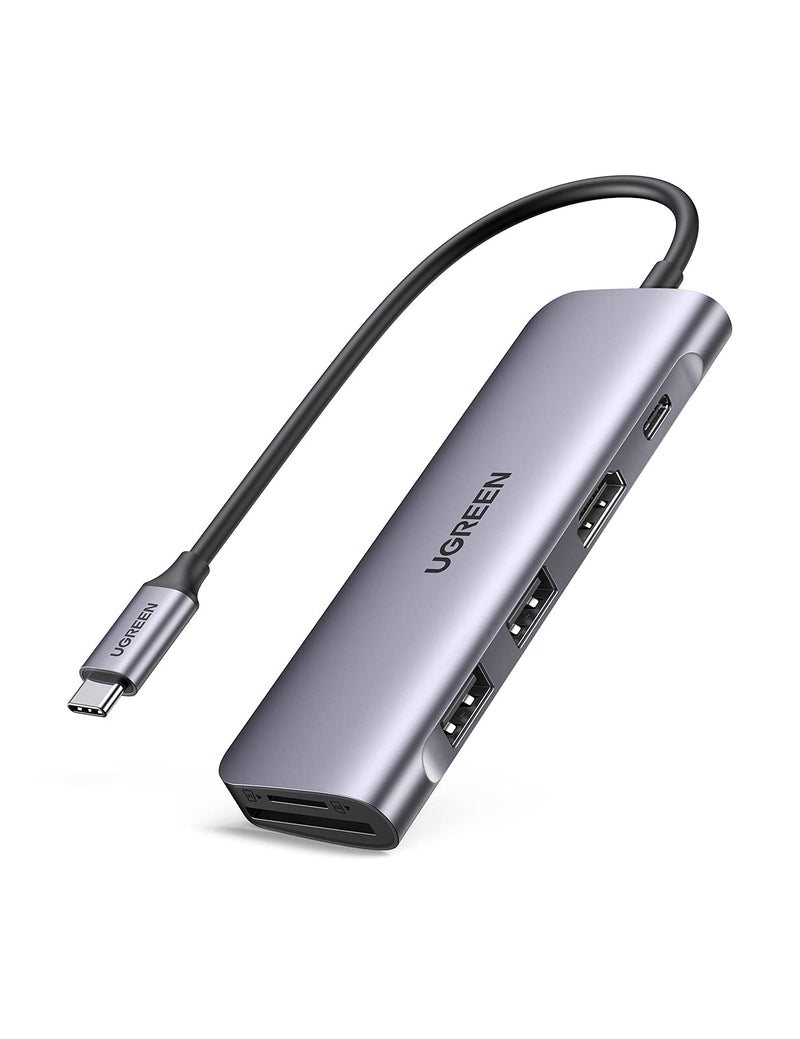 [Australia - AusPower] - UGREEN USB C Hub 6 in 1 Dongle to HDMI 4K 2 USB 3.0 Ports SD TF Card Reader 100W PD Charging Adapter Dock Station for MacBook Pro Air 2020 2019 2018 Galaxy Note 10 S10 S9 S8 Surface Go XPS 13 15 