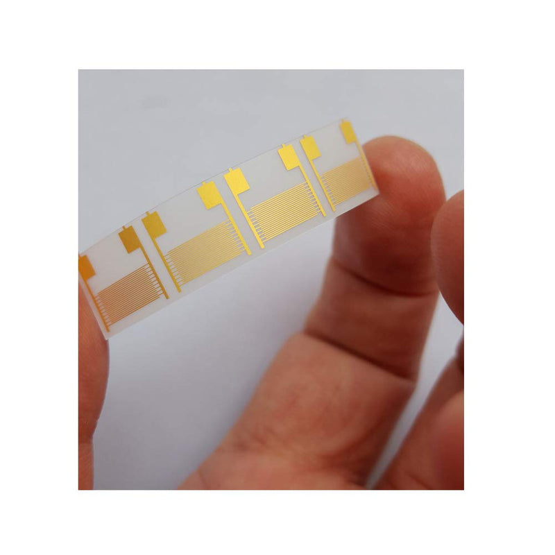 [Australia - AusPower] - 5 Pieces 100μm Flexible Polyethylene Terephthalate (PET) Interdigitated Gold Electrodes IDE Medical Sensor Gas Sensor Interdigital Capacitor (10mm-10mm) PET (Polyethylene Terephthalate) 10mm*10mm 