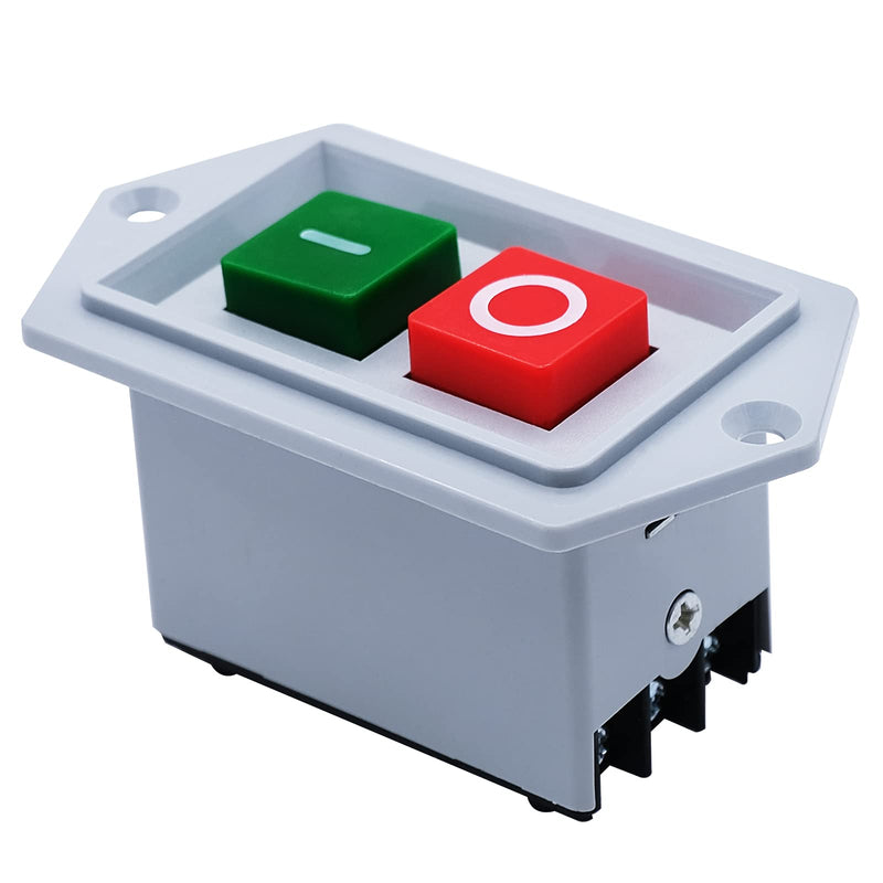 [Australia - AusPower] - mxuteuk Push Button Switch Latching 3 Phase On/Off Start Stop Switch 10A AC 220V/380V, 1 Year Warranty LC3-10 