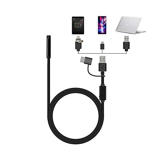 [Australia - AusPower] - Endoscope, Ihong Android OTG 1.5M Waterproof Snake HD Video Borescope Soft Wire with USB Type-C 6 Led Lights Security Cable Compatible with Samsung Galaxy/Sony/Nexus Android Smartphone Computer 