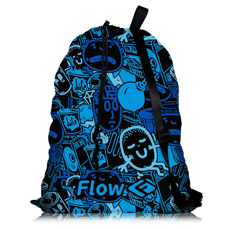 [Australia - AusPower] - Flow Mesh Gear Bag - Drawstring Swim Bags for Swimming Equipment Available in 8 Awesome Designs 