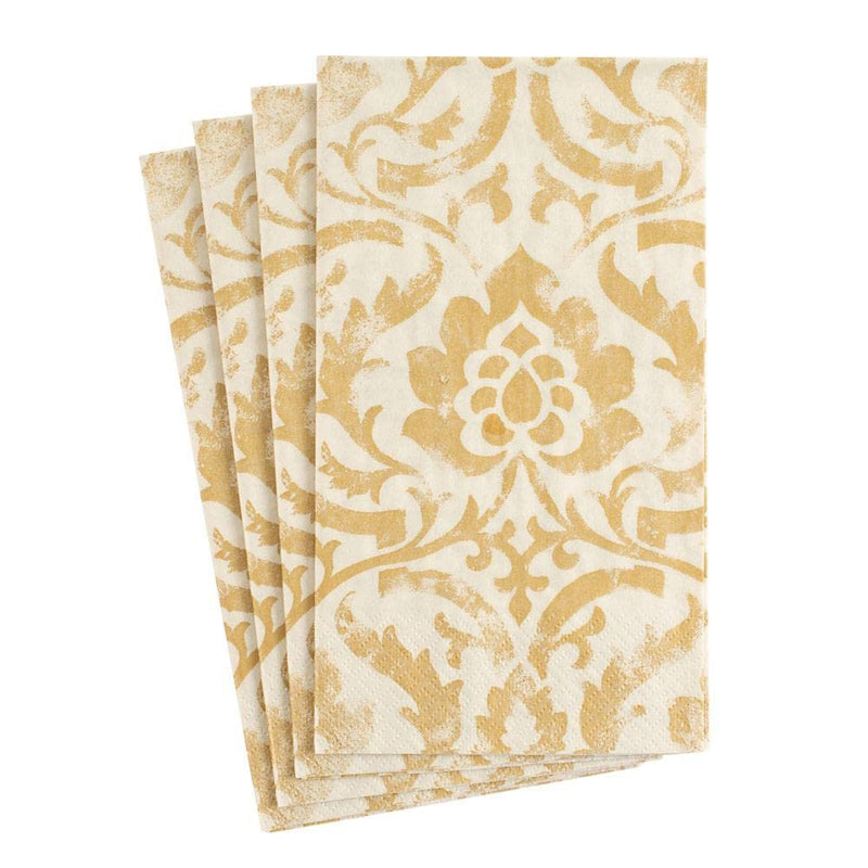 [Australia - AusPower] - Caspari Baroque Paper Guest Towel Napkins in Ivory, Two Packs of 15 2 