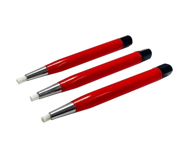 [Australia - AusPower] - Fiberglass Scratch Brush Pen - 3 Pack - Jewelry, Watch, Coin Cleaning, Electronic applications, Removing rust and corrosion 