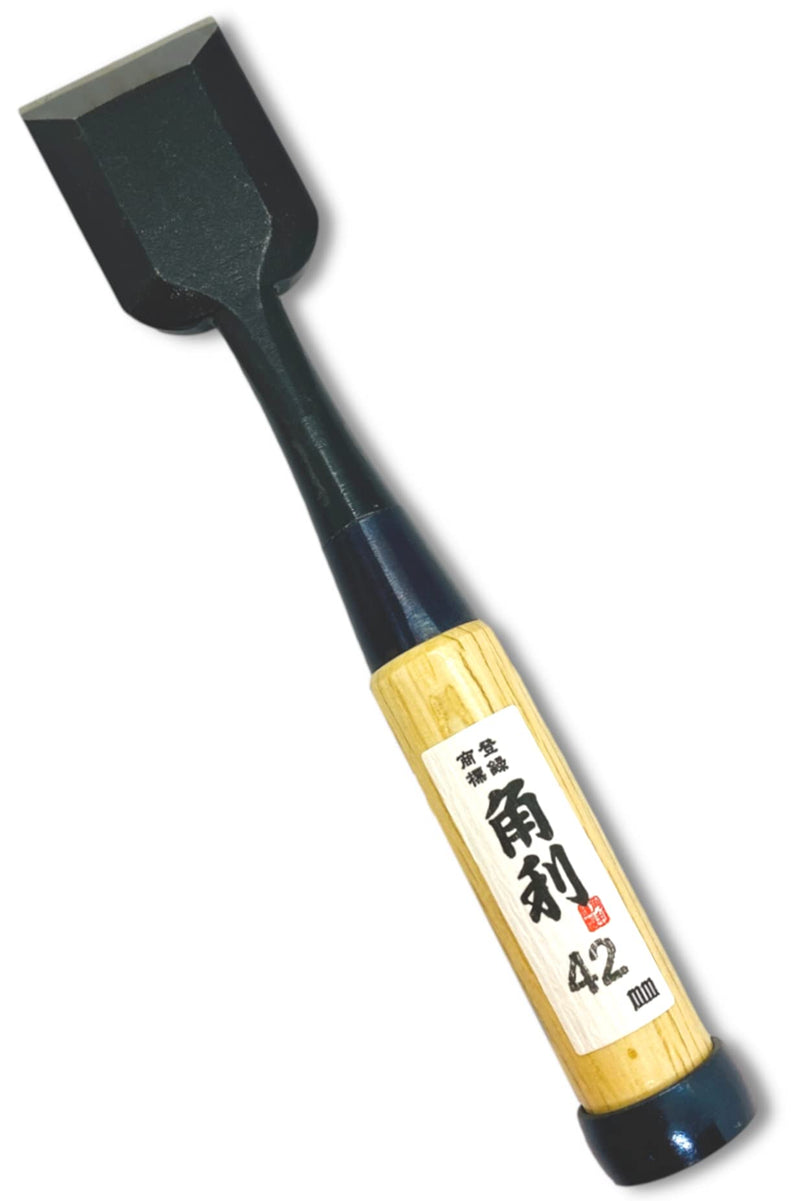 [Australia - AusPower] - KAKURI Japanese Chisel Oire Nomi 42mm / 1.65 inches, Professional Wood Chisel for Woodworking, Razor Japanese Carbon Steel, White Oak Handle, Made in JAPAN 