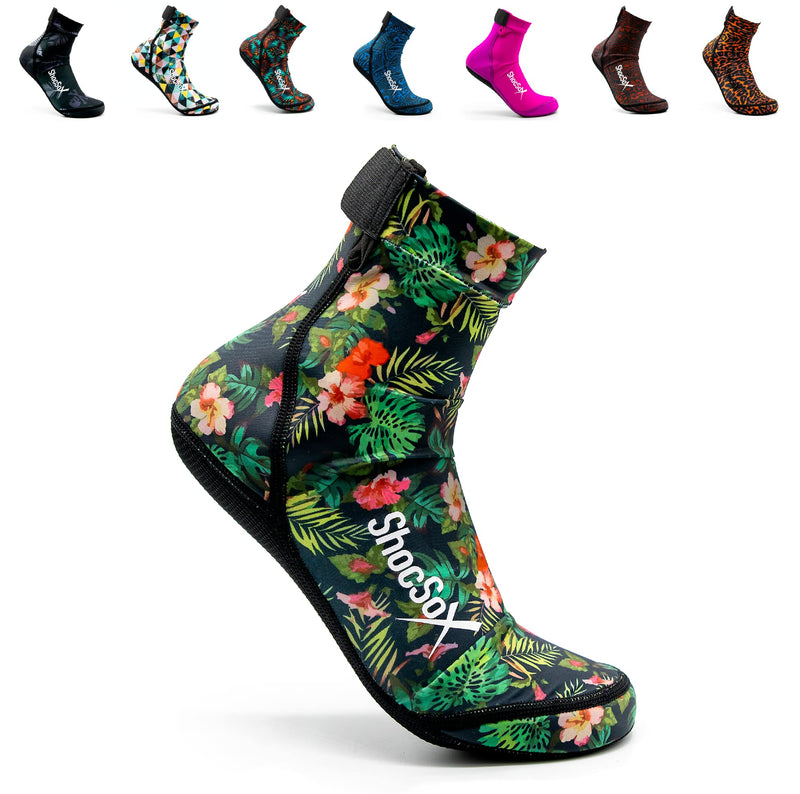 [Australia - AusPower] - Beach Volleyball Socks - Sand Soccer Socks - Socks for all Sand Activities Aloha Small 