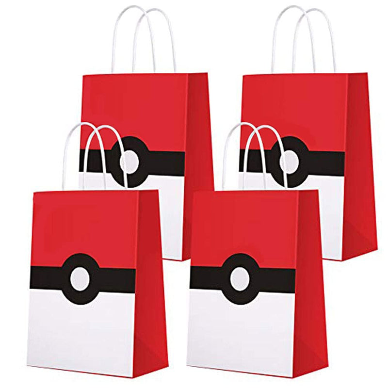 [Australia - AusPower] - 16 PCS Game Theme Birthday Party Paper Gift Bags for Pocket monster Party Supplies Birthday Party Decorations Favor Goody Bags for Game Kids Adults Birthday Party Decor 